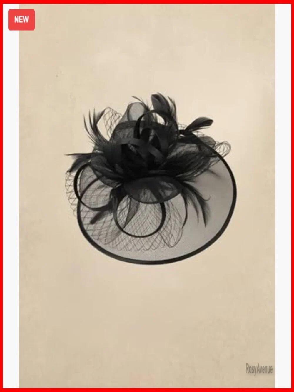Elegant Derby Fascinator Hat with Tulle Feathers Headpiece for Special Occasions